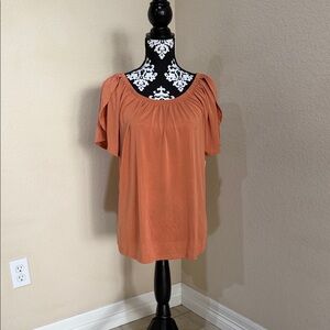 Green Envelope Terracotta Blouse